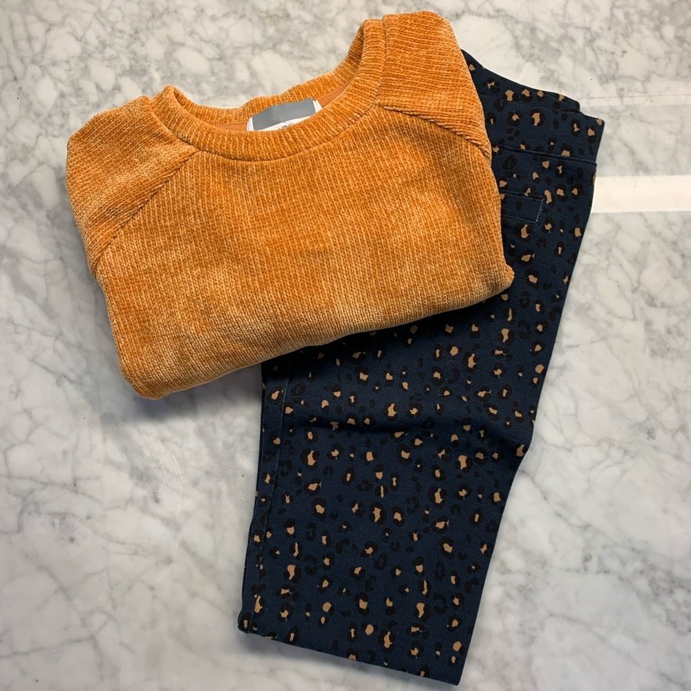 Old Navy Girls Fall Sweater Pant Outfit